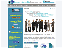 Tablet Screenshot of insuranceagentslistdownload.com